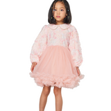 Pink Super Puffy Tiered Cake Dress