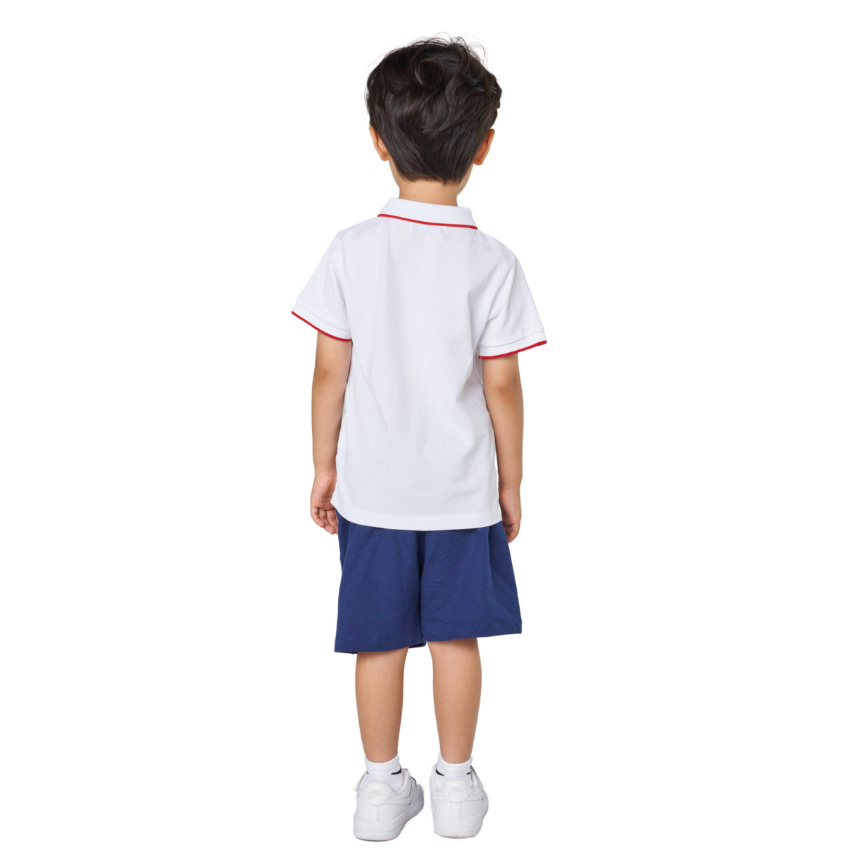 Sailboat Print Polo and Shorts Set