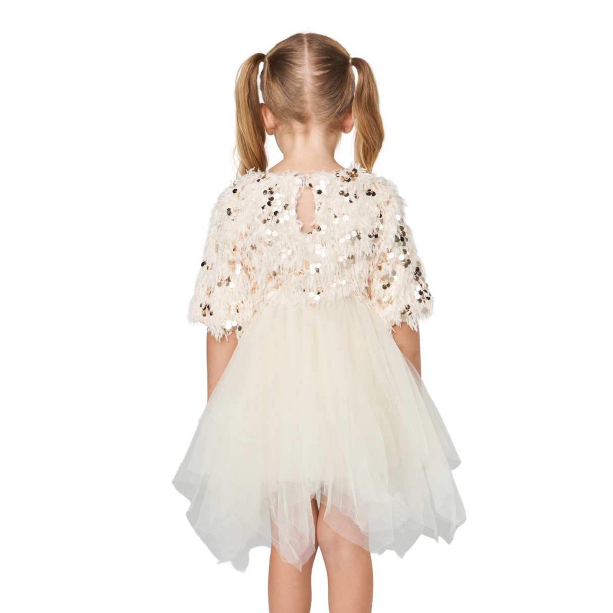 Sparkly Tassel Fuzzy Princess Dress