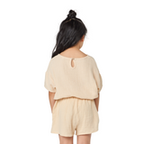 Beige Cotton Soft Casual Shorts