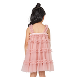 Pink Ruffled Tulle Dress