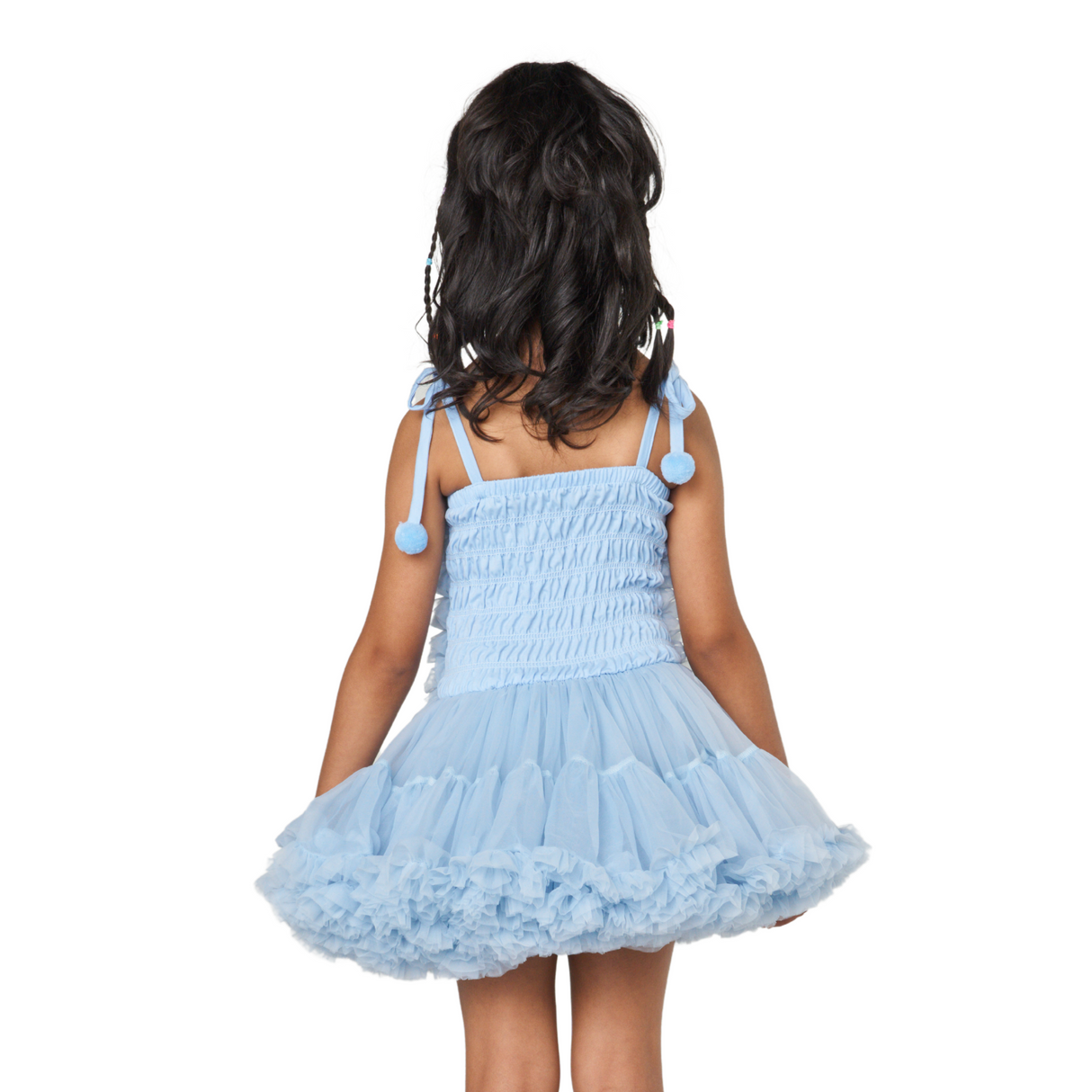 Sky Blue Super Puffy Princess Dress