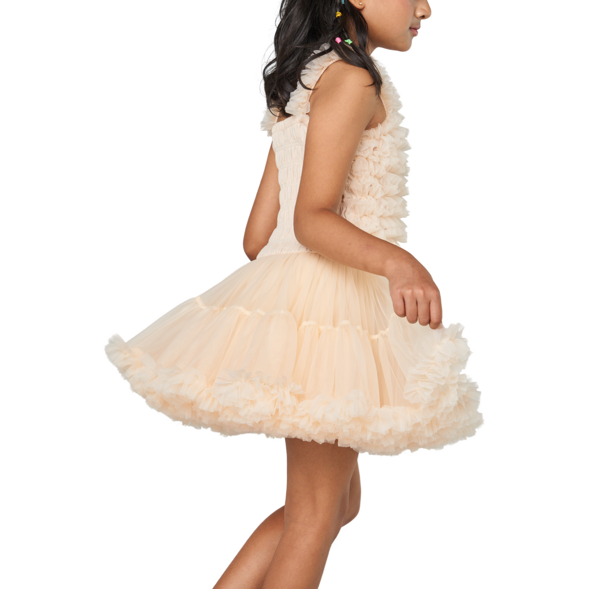 Peach Super Puffy Princess Dress