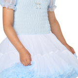 Sky Blue Ruffled Tulle Dress