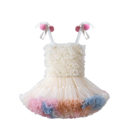 Dreamy Rainbow Super Puffy Princess Dress